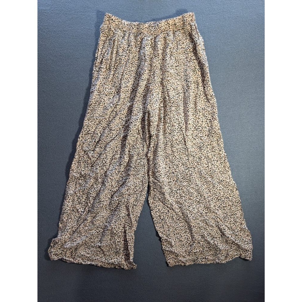 Simply Vera Vera Wang Women's Sweatpants Cotton Blend Fleece Beige Sz L Boho
